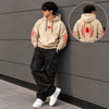 Spider-Print Casual Hoodie