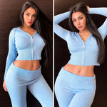 Knit Two Piece Loungewear Set