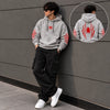 Spider-Print Casual Hoodie