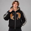 Tiger Graphic Zip Hoodie