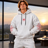 Spider-Print Casual Hoodie