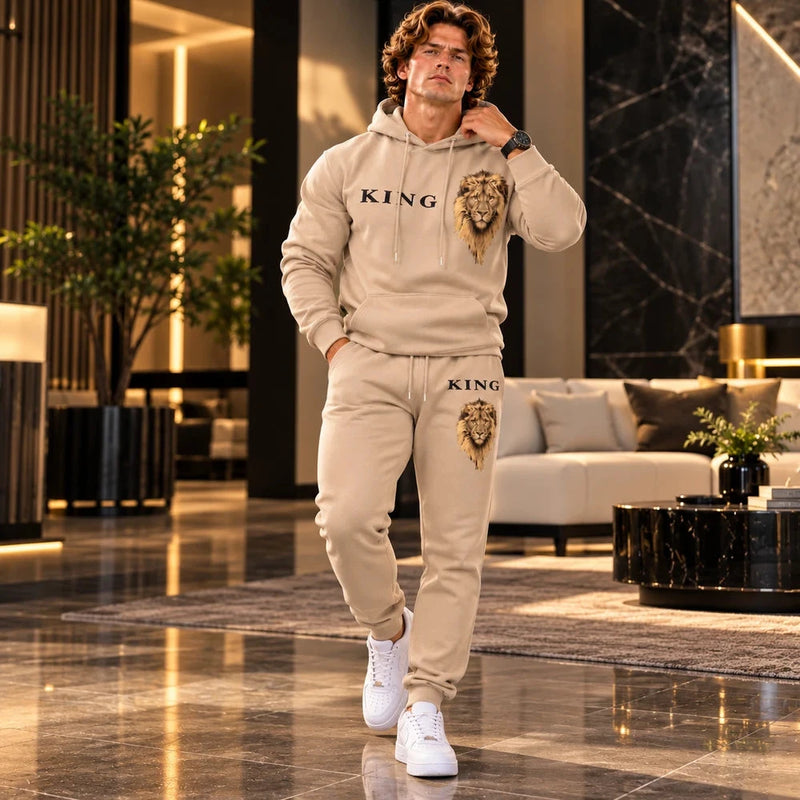 Mens Lion Co Ord Set