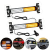 Suction-Mount LED Strobe Warning Light Bar