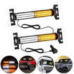 Suction-Mount LED Strobe Warning Light Bar