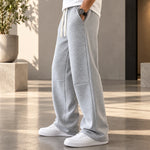 Relaxed Fit Wide-Leg Sweatpants