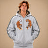 Tiger Graphic Zip Hoodie