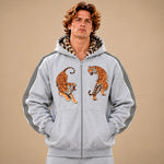 Tiger Graphic Zip Hoodie