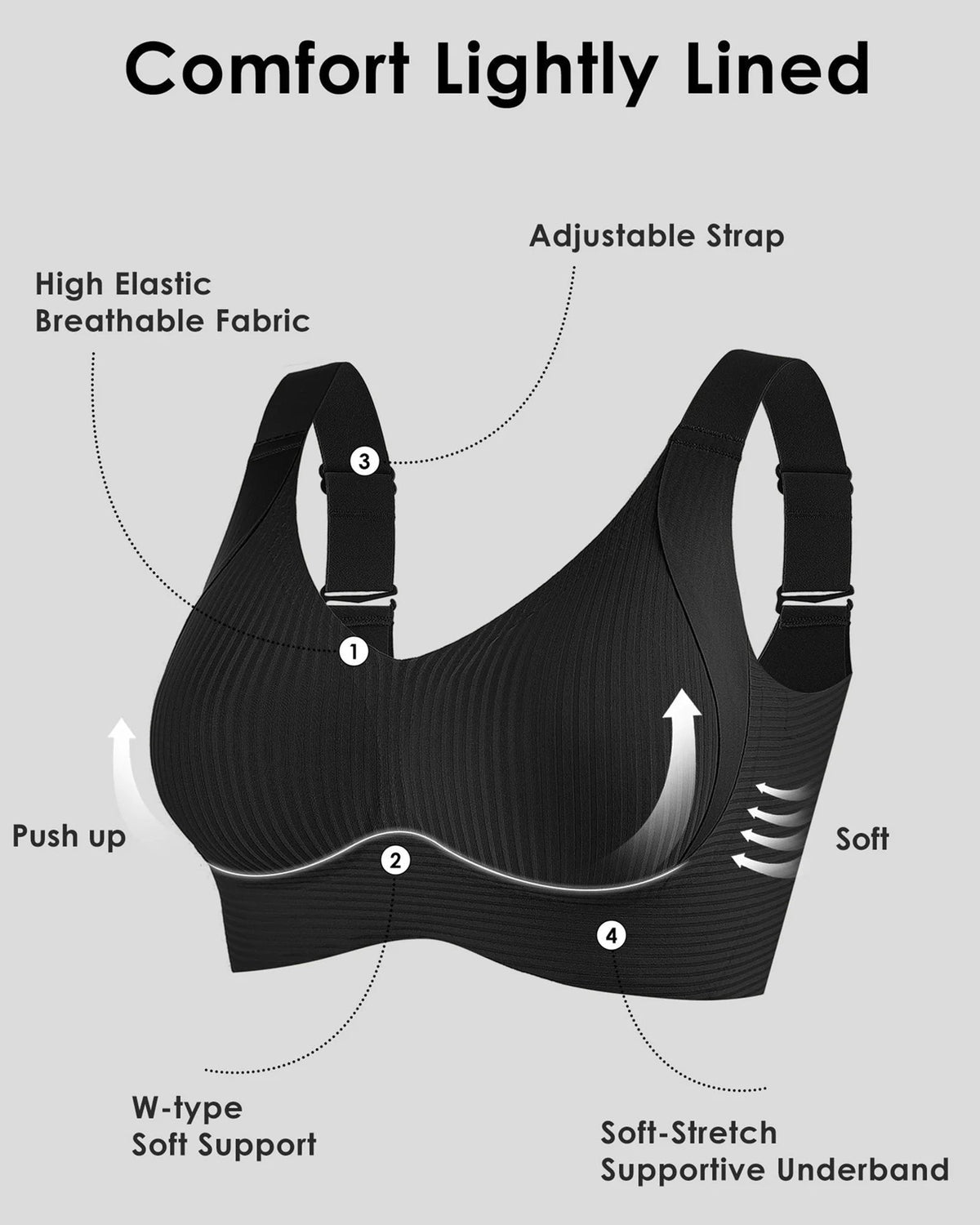 Everyday Comfort Lift Bra Set